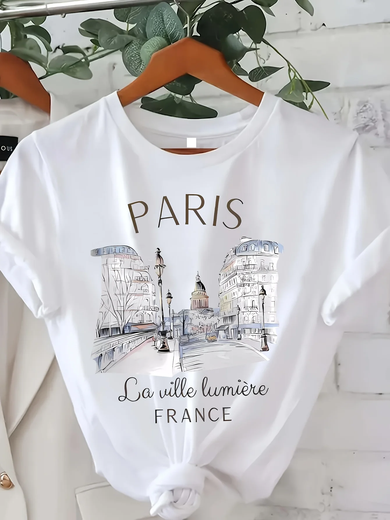 Street Fashion In Paris - Fashion Graphic T Shirt Paris Print