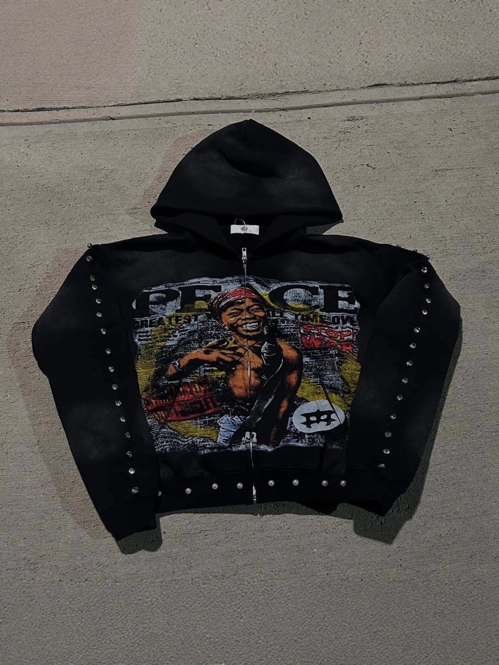 2026 new American hip-hop loos - Street Fashion Zip Up Hoodie recension och pris