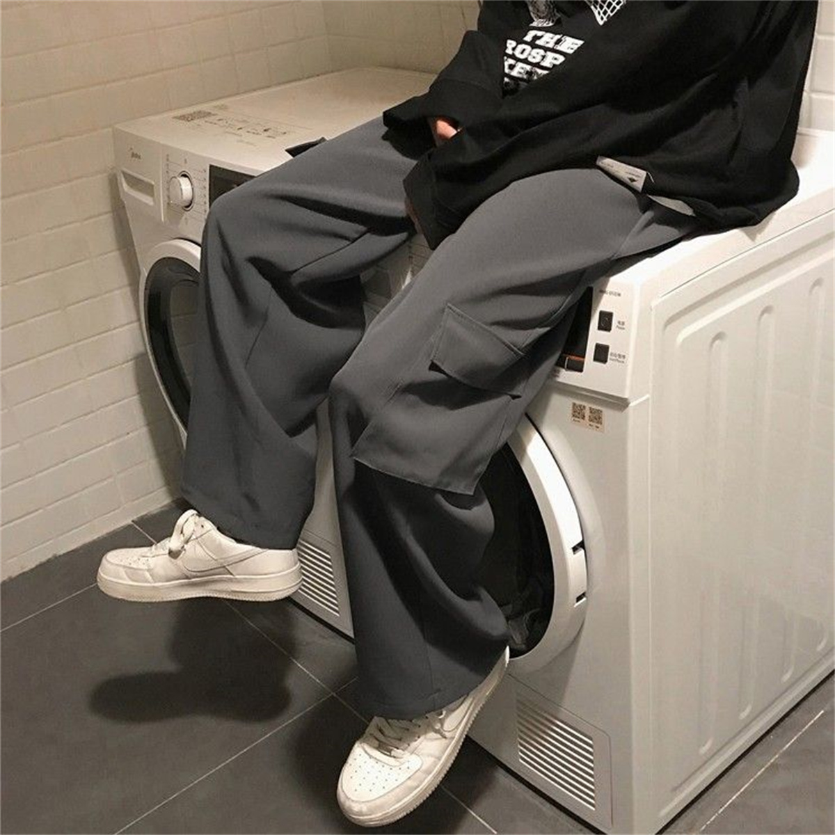 Black Men's Hip Hop Cargo Pant - Techwear Pants Tactical recension och pris