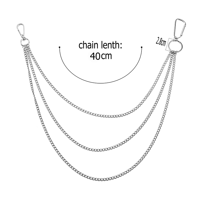 1PC Stainless Steel Long Key C - Street Fashion Goth recension och pris