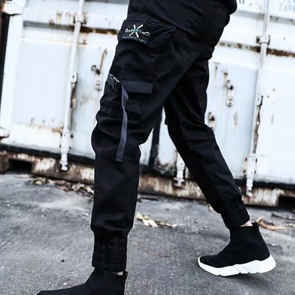 Loose Fit Cargo Pants Men Stre - Techwear Pants Tactical recension och pris