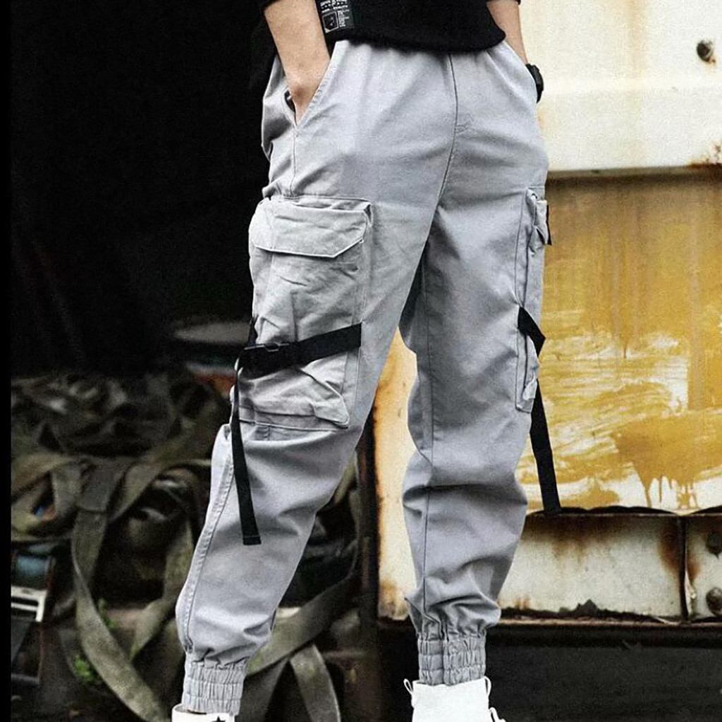 Loose Fit Cargo Pants Men Stre - Techwear Pants Tactical recension och pris