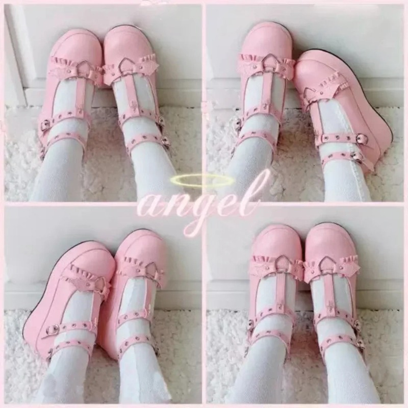 New Sweet Heart Buckle Wedges  - Chunky Sneaker Platform recension och pris