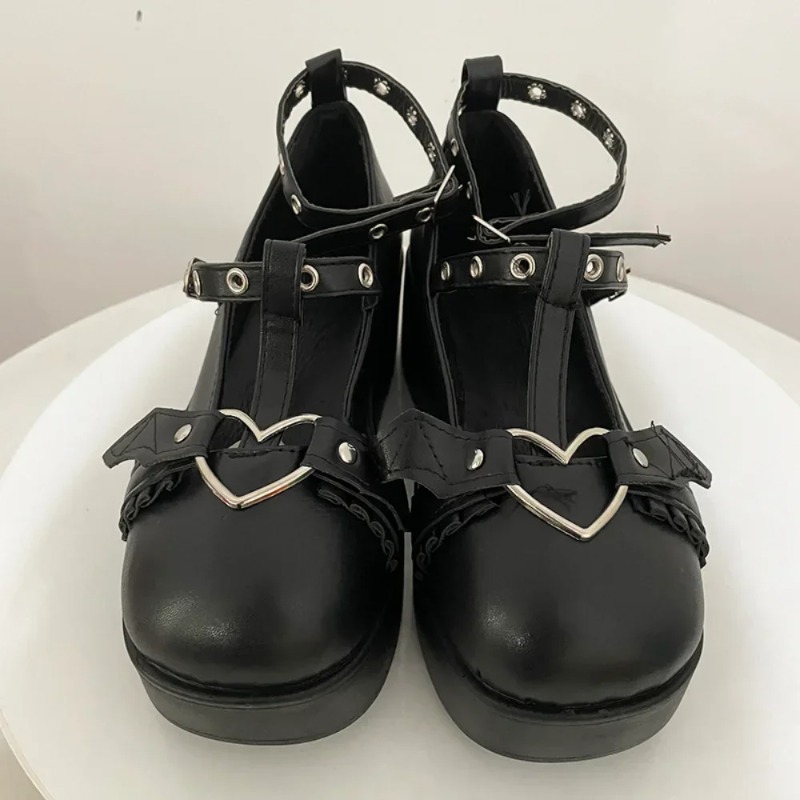 New Sweet Heart Buckle Wedges  - Chunky Sneaker Platform recension och pris