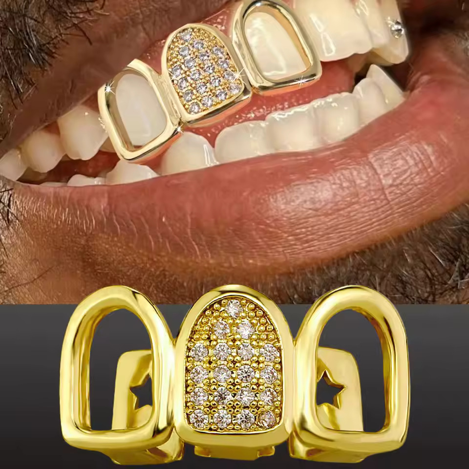 TOPGRILLZ Hip Hop CZ Teeth Gri - Street Fashion Loverboy Hat recension och pris