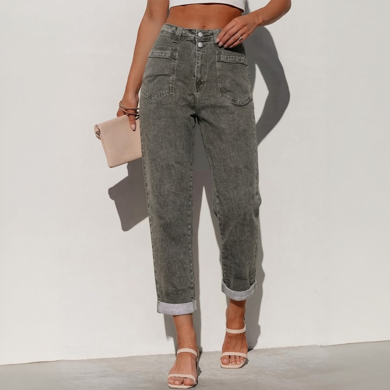 Women Plus Size American High  - Street Fashion Jeans Women recension och pris