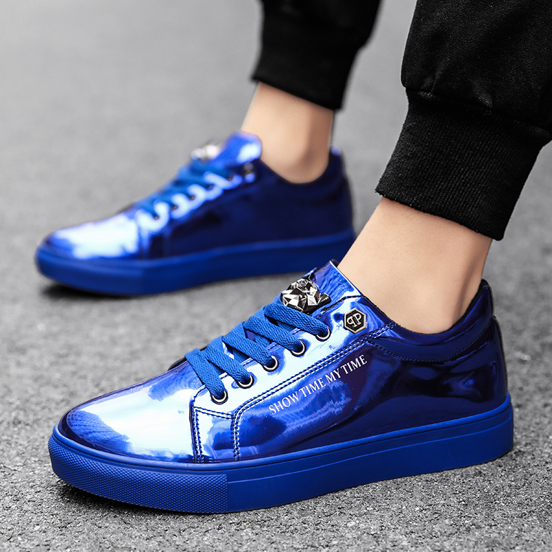 Luxury Men Casual Sneakers Blu - Street Fashion Walking recension och pris