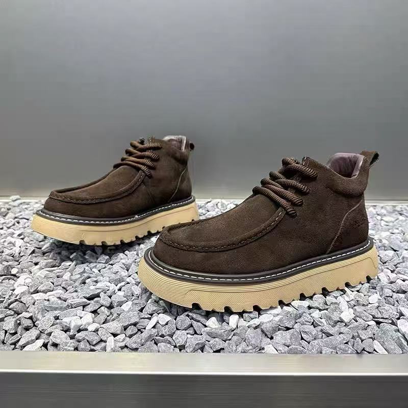 Autum Winter Men Platform Boot - Street Fashion Walking recension och pris