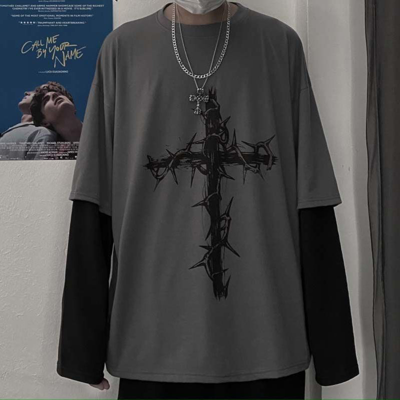 Grunge Clothes Women Long Slee - Street Fashion Goth recension och pris