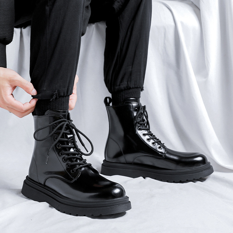 men fashion platform boots bla - Street Fashion Dress recension och pris