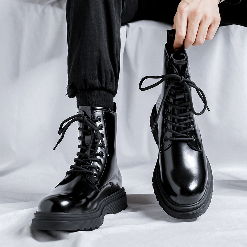 men fashion platform boots bla - Street Fashion Dress recension och pris