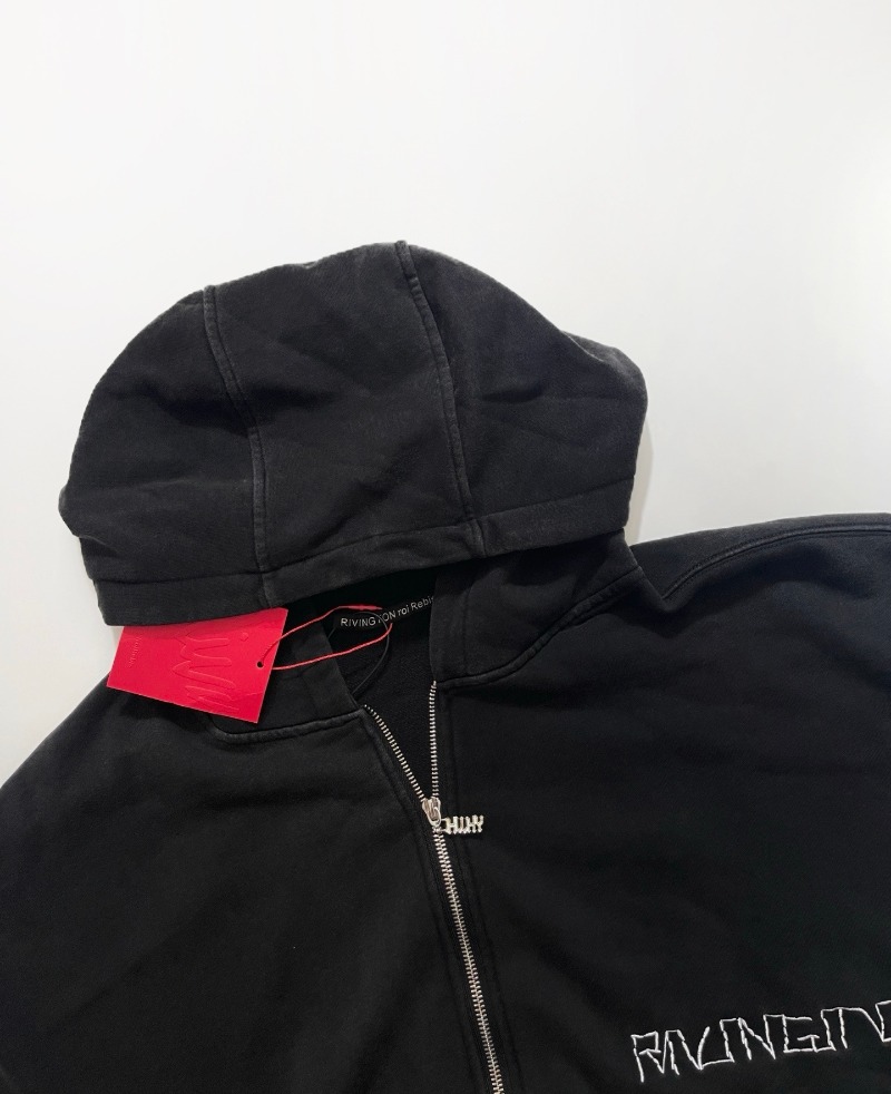 RRR-123 Embroidered LOGO Doubl - Street Fashion Zip Up Hoodie recension och pris