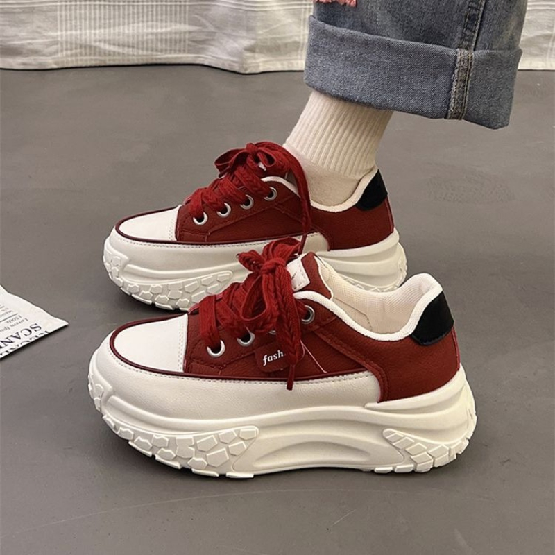 Spring Chunky White Sneakers f - Chunky Sneaker Platform recension och pris