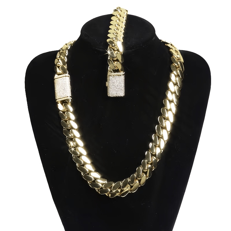 15Mm Men'S Hip Hop Miami Cuban - Street Fashion Blog recension och pris