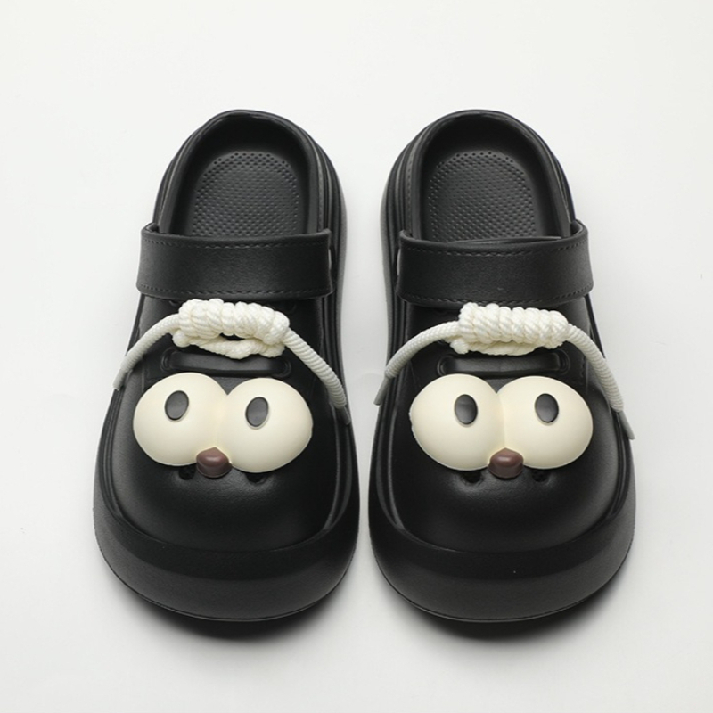 Cute DIY Big Eyes Fashion Clog - Street Fashion Walking recension och pris