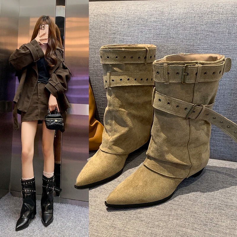2025 Pointed Toe Women's Winte - Street Fashion Dress recension och pris