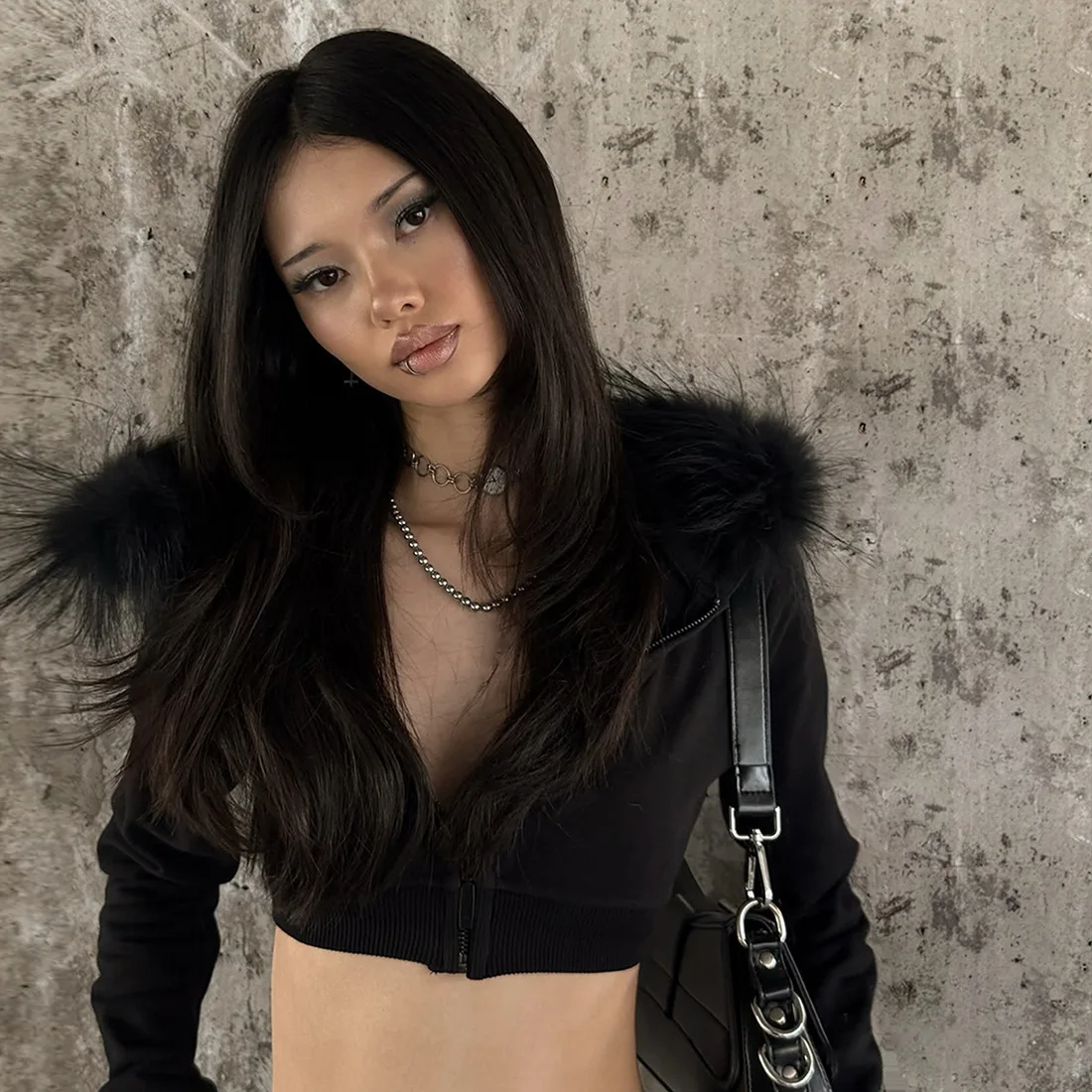 Y2k Gothic Fashion Harajuku In - Street Fashion Zip Up Hoodie recension och pris