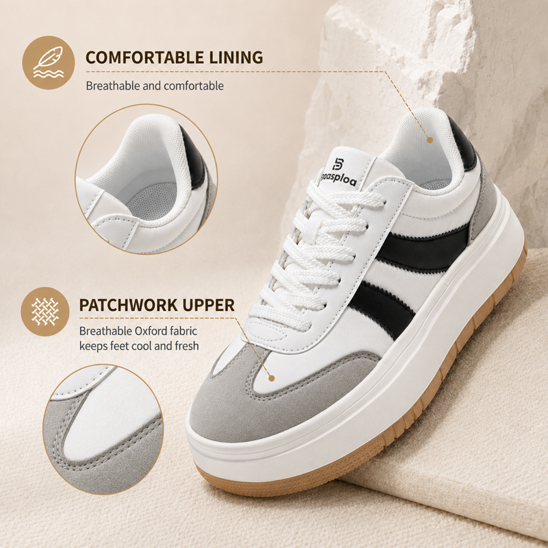 Baasploa Women Platform Sneake - Street Fashion Walking recension och pris