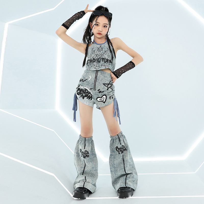 Cool Girl Hip Hop Jeans Tops F - Street Fashion Outfit Girl recension och pris
