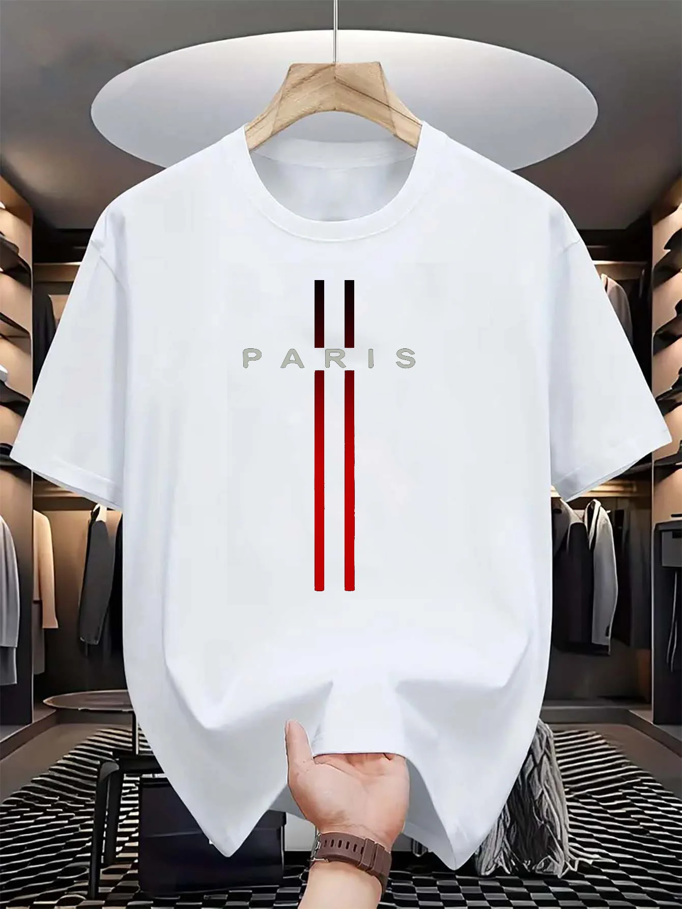 Men's 100% pure cotton summer  - Street Fashion In Paris recension och pris
