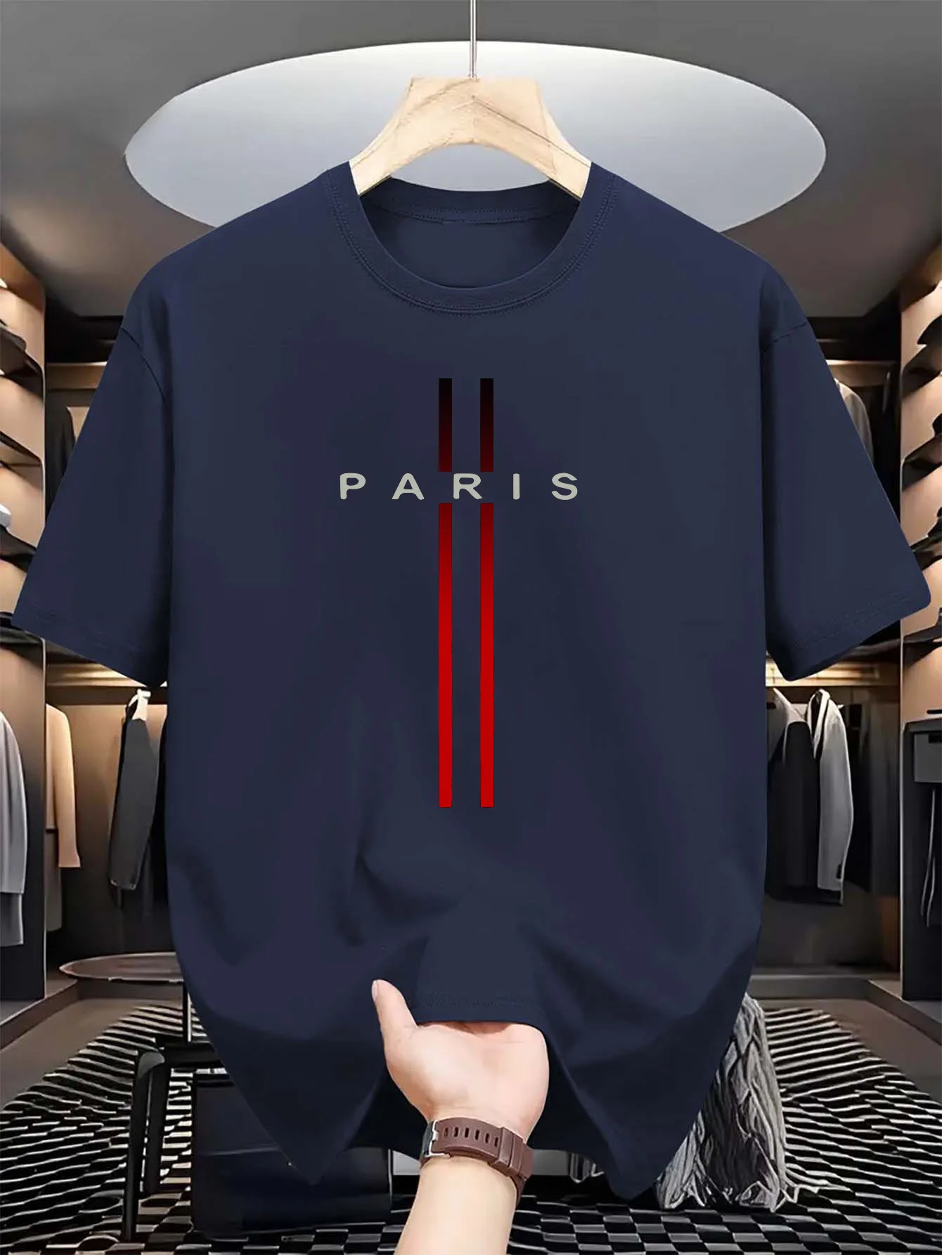 Men's 100% pure cotton summer  - Street Fashion In Paris recension och pris