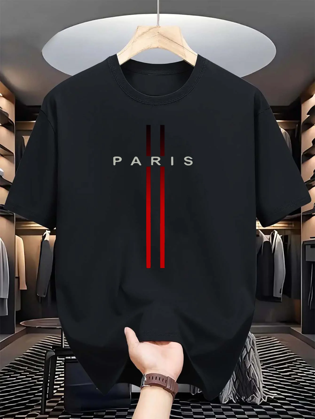 Men's 100% pure cotton summer  - Street Fashion In Paris recension och pris