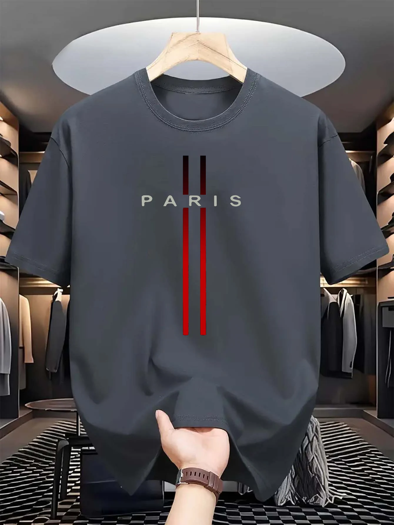 Men's 100% pure cotton summer  - Street Fashion In Paris recension och pris