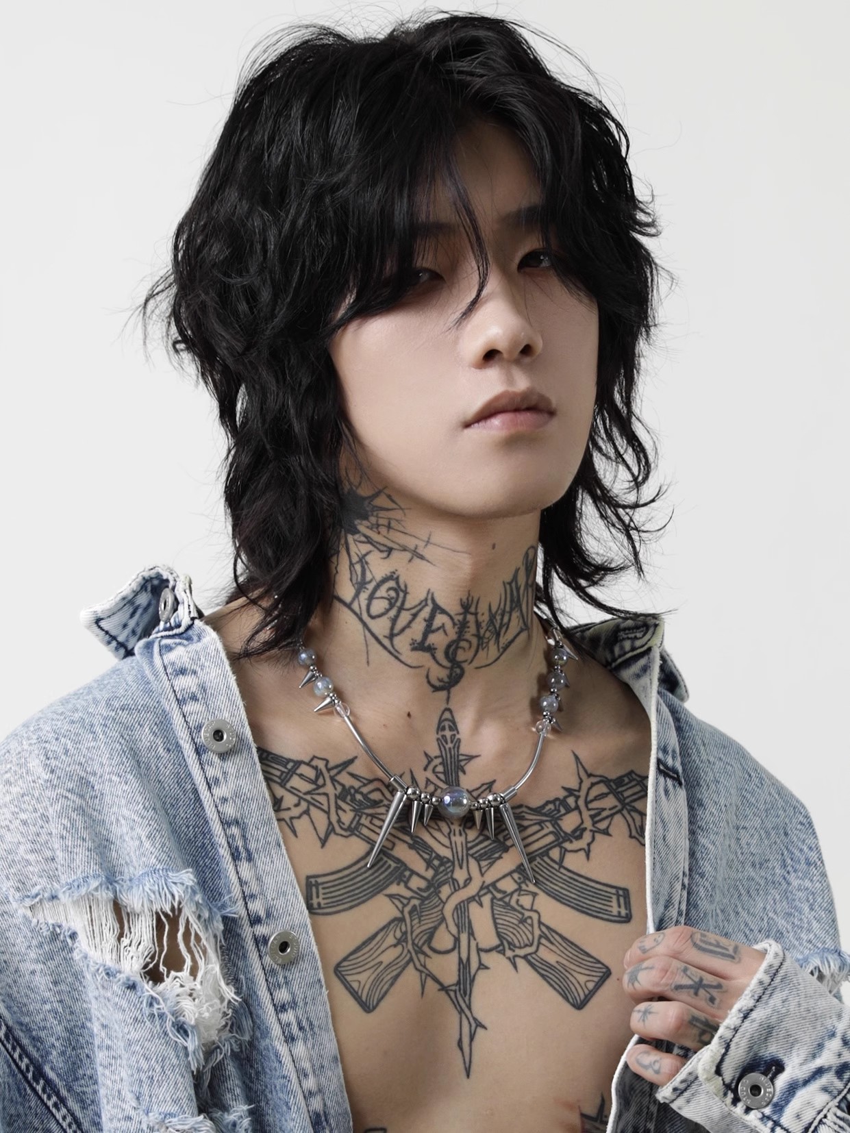 Titanium Steel Rivet Choker Fo - Street Fashion Goth recension och pris