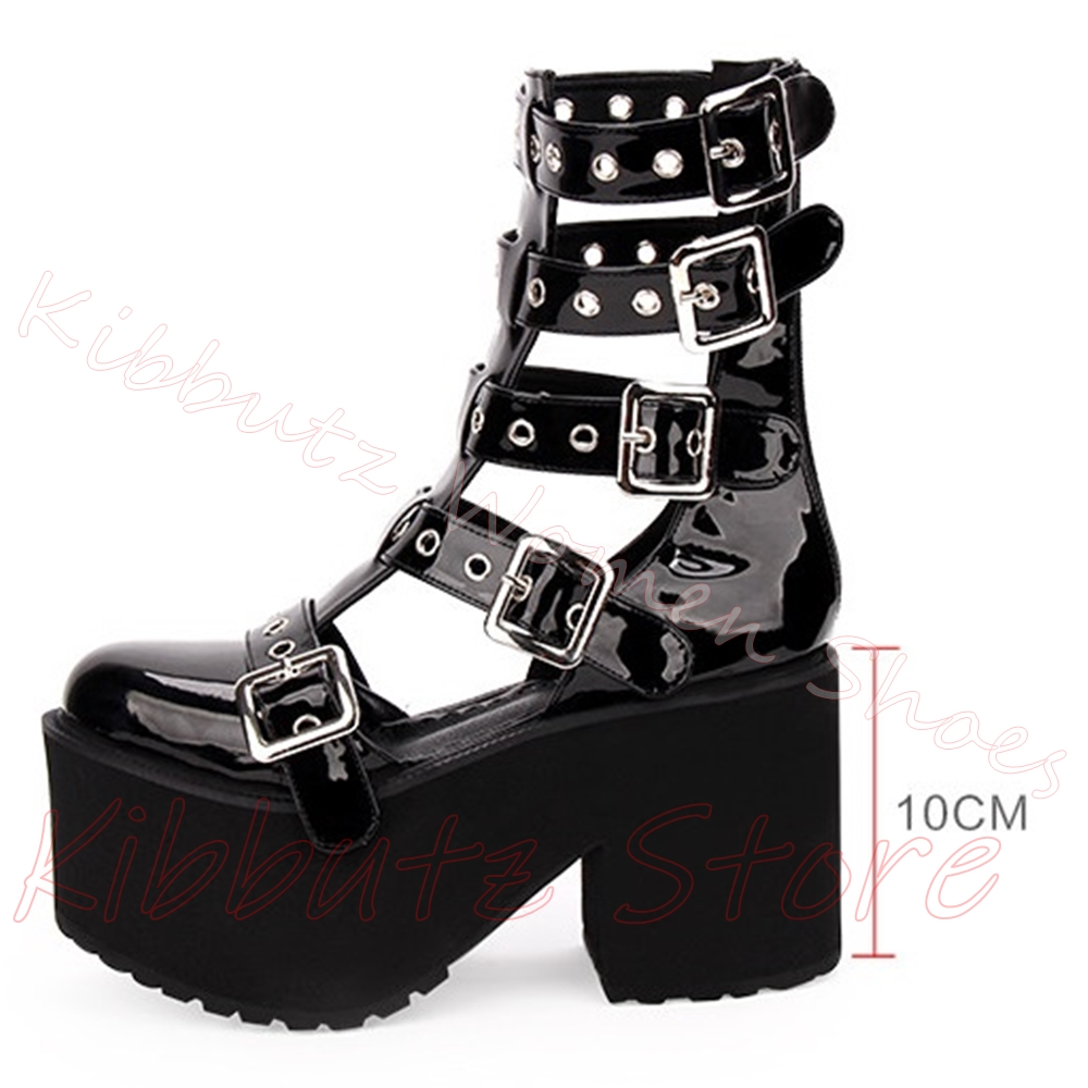 Multi Buckle Cutout Sandals Pl - Street Fashion Dress recension och pris
