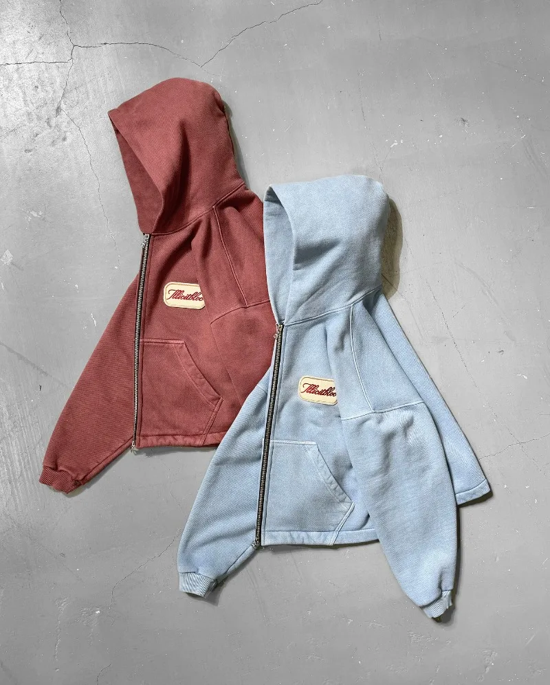 Y2K Fashion New Letter Embroid - Street Fashion Zip Up Hoodie recension och pris