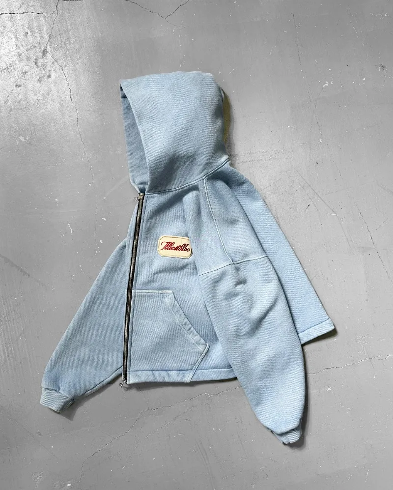 Y2K Fashion New Letter Embroid - Street Fashion Zip Up Hoodie recension och pris