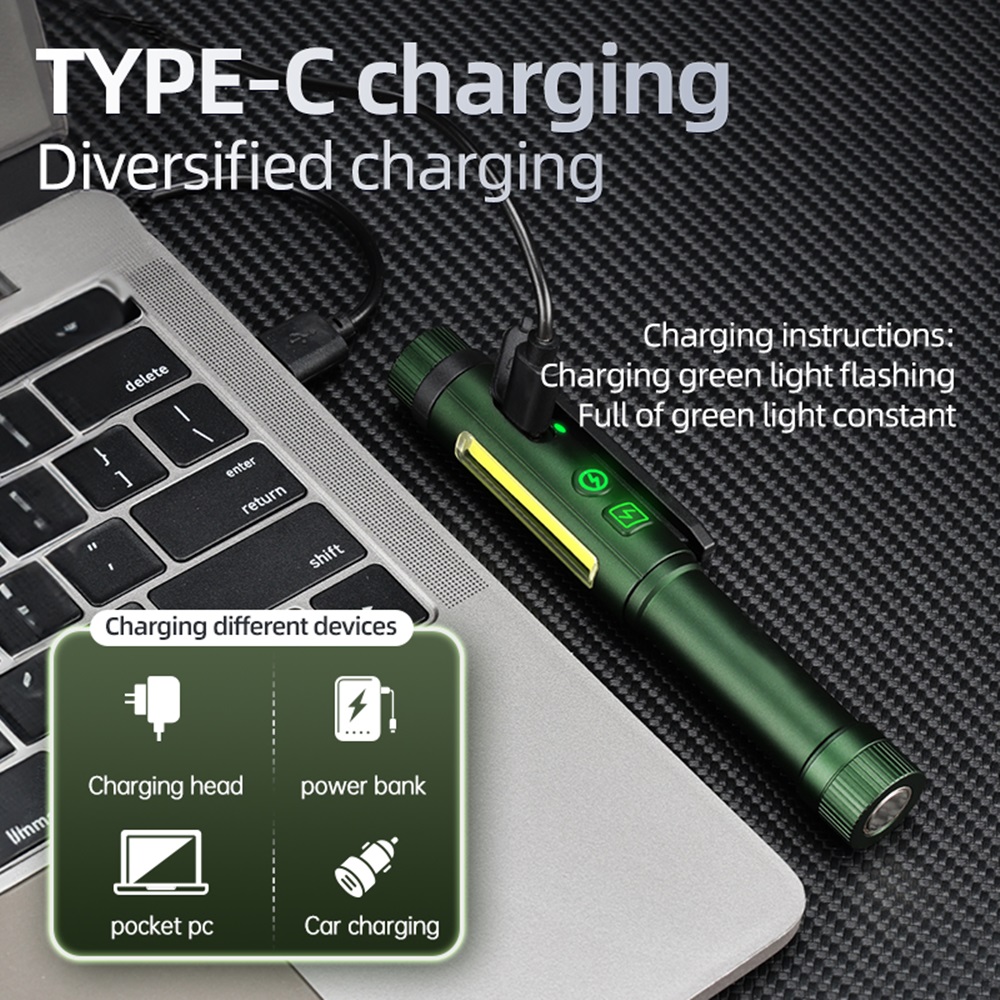 2-in-1 COB Pen Work Light LED  - Street Fashion Blog recension och pris