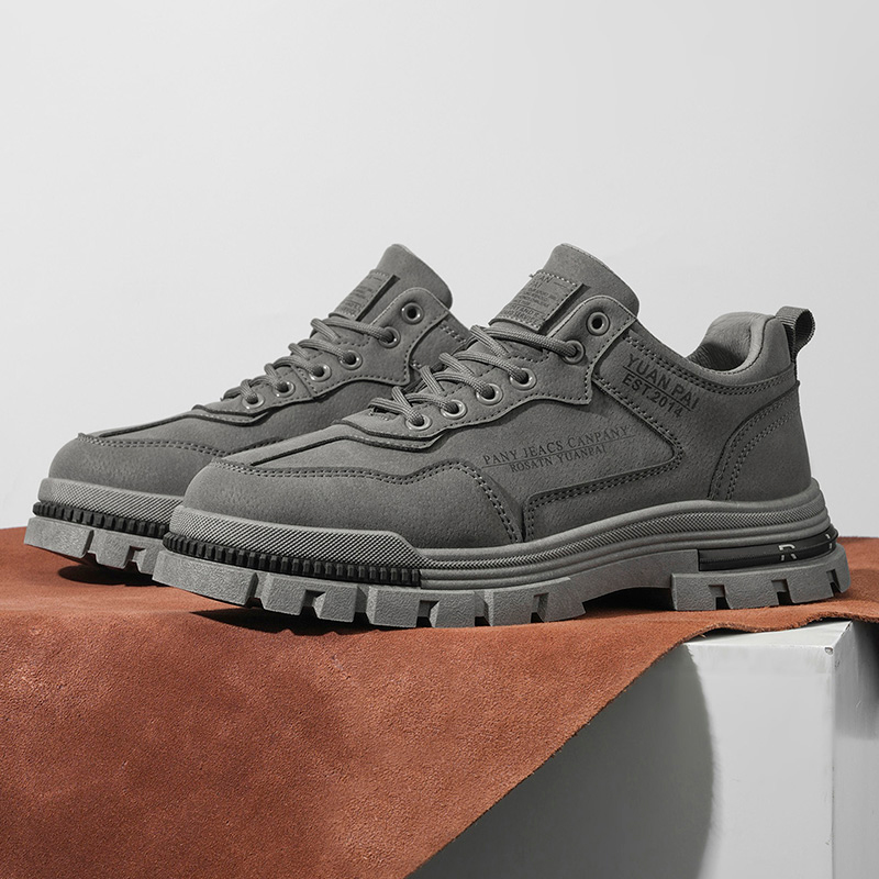 Men's Thick Sole Work Boots No - Street Fashion Walking recension och pris