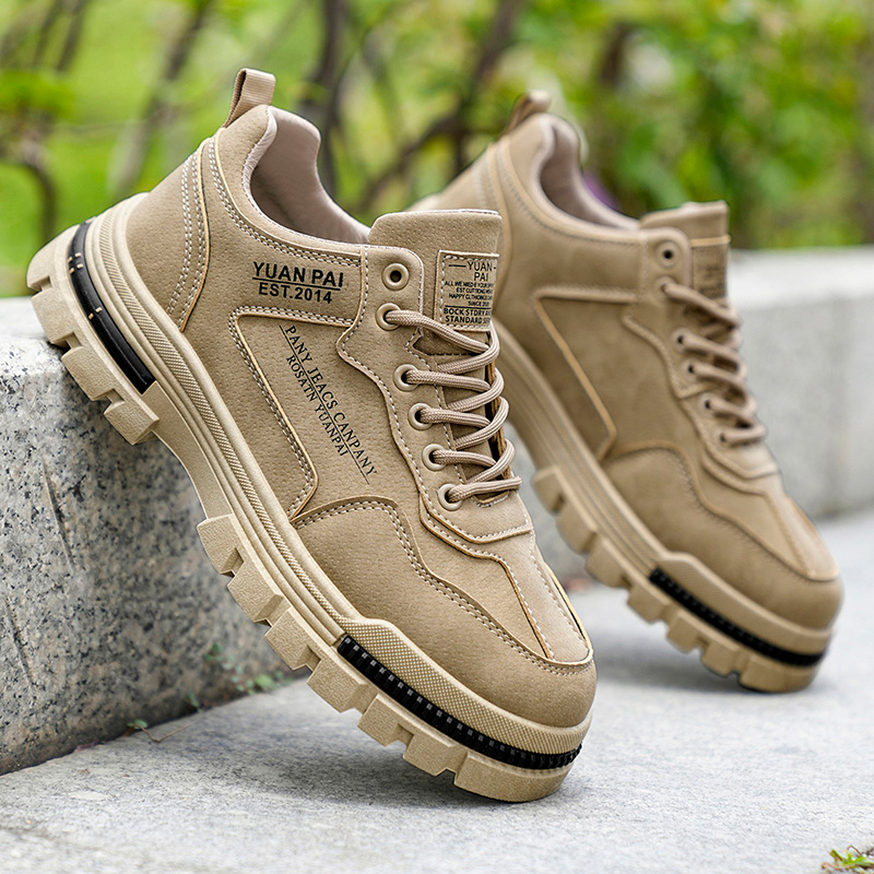 Men's Thick Sole Work Boots No - Street Fashion Walking recension och pris