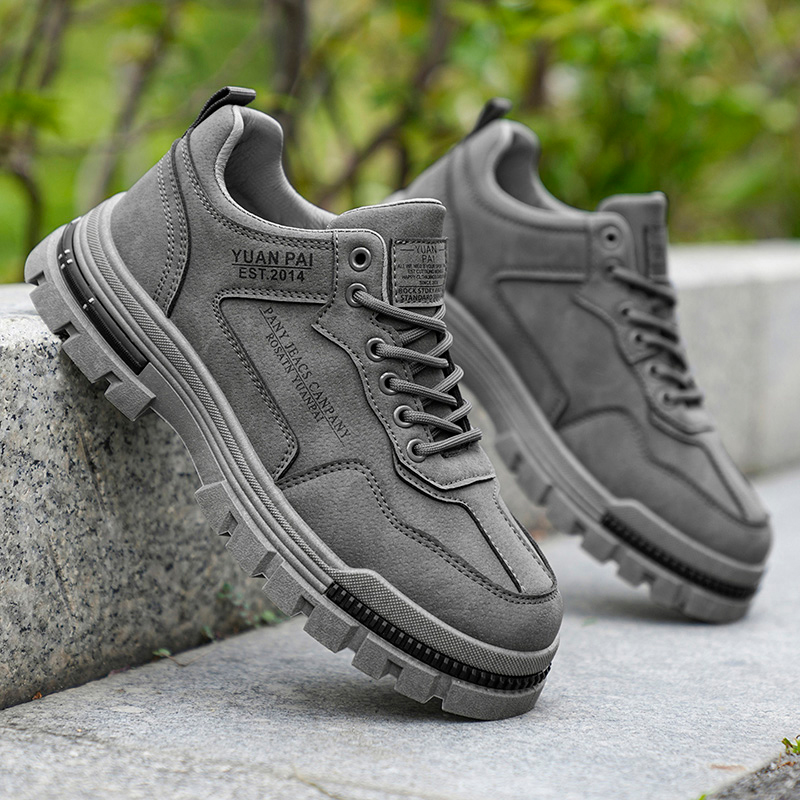 Men's Thick Sole Work Boots No - Street Fashion Walking recension och pris