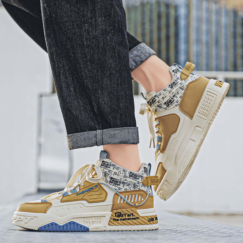 Men's High Top Board Shoes Fas - Street Fashion Walking recension och pris