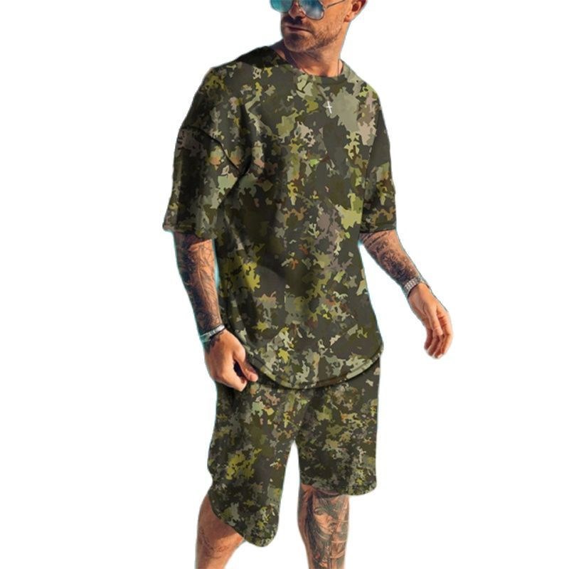 Summer New Men's Tracksuits 3D - Camo Pattern Set recension och pris
