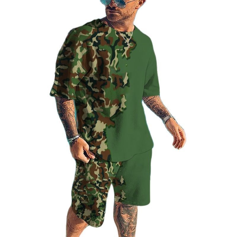 Summer New Men's Tracksuits 3D - Camo Pattern Set recension och pris