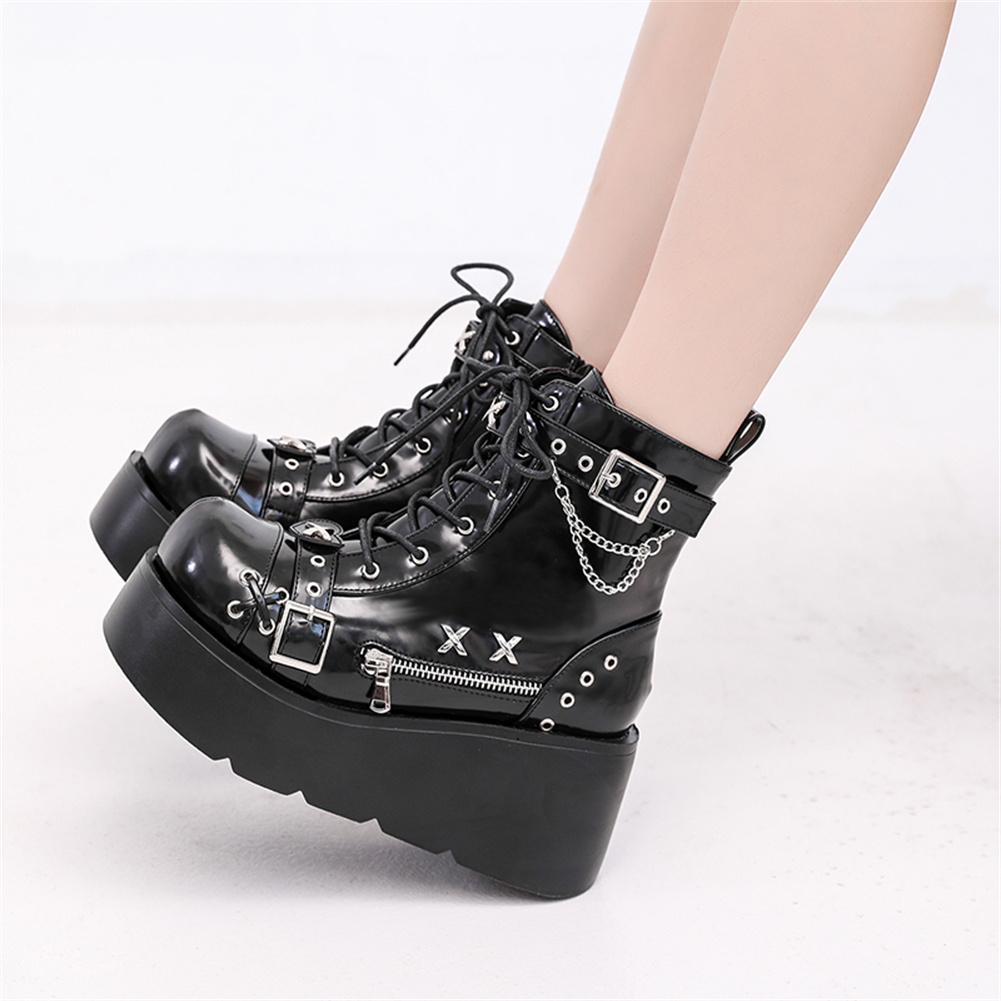 Brand New Ladies Goth Platform - Street Fashion Goth recension och pris
