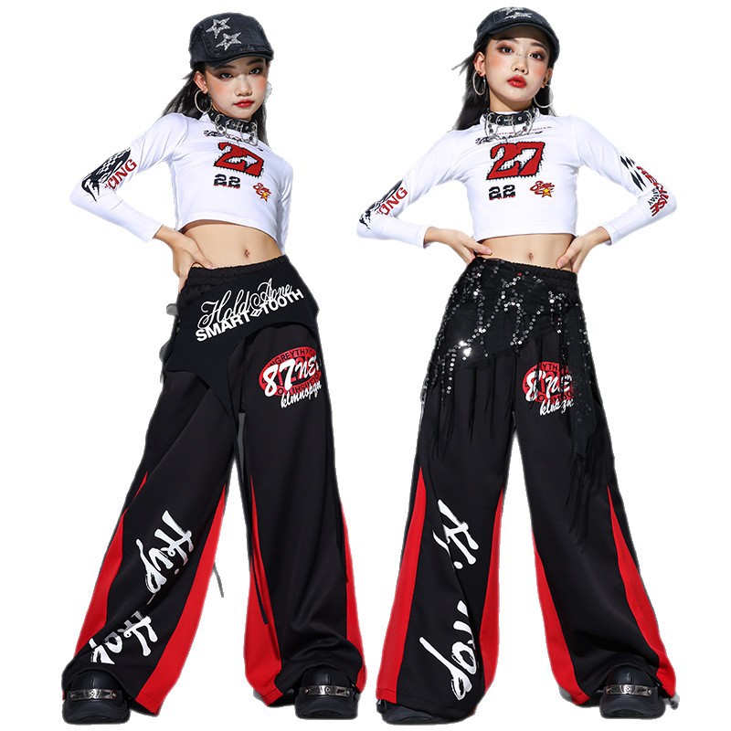 2025 Jazz Dance Clothes Girls  - Street Fashion Outfit Girl recension och pris